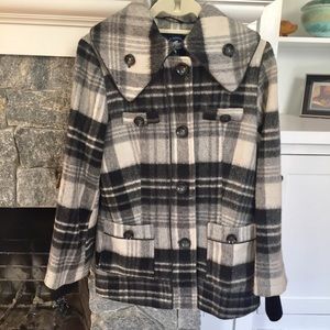 Green With Envy Peacoat Wool Plaid